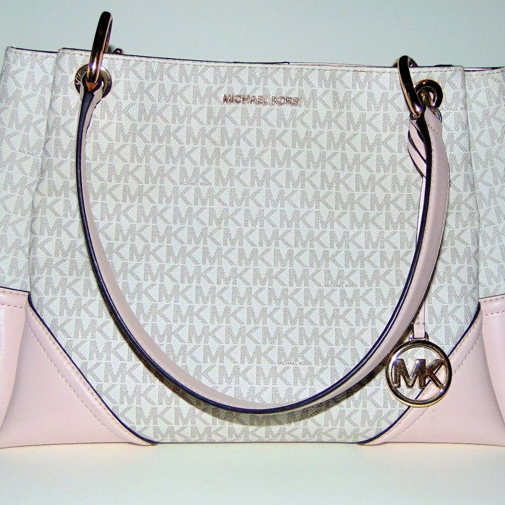 Michael Kors Large Nicole Triple Compartment Shoulder Tote Bag